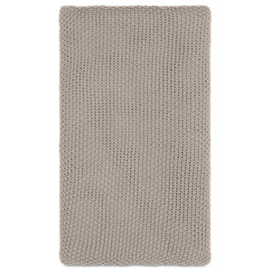 Nkuku Nahan Moss Stitch Cotton Throw Stone